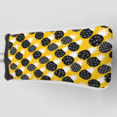 Zwarte anananas golfheadcover (Voorkant)