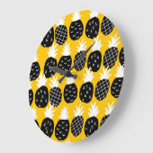 Zwarte anananas grote klok (Hoek)