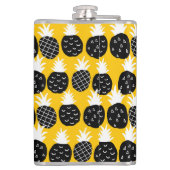 Zwarte anananas heupfles (Achterkant)