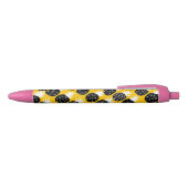 Zwarte anananas inkt pen (Bovenkant)
