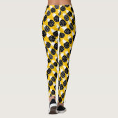 Zwarte anananas leggings (Achterkant)