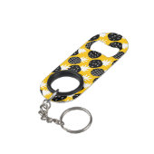 Zwarte anananas mini flessenopener (Achterkant Gekanteld)