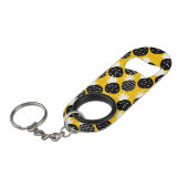 Zwarte anananas mini flessenopener (Voorkant Gekanteld)