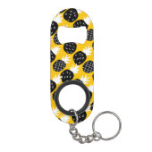 Zwarte anananas mini flessenopener (Achterkant)