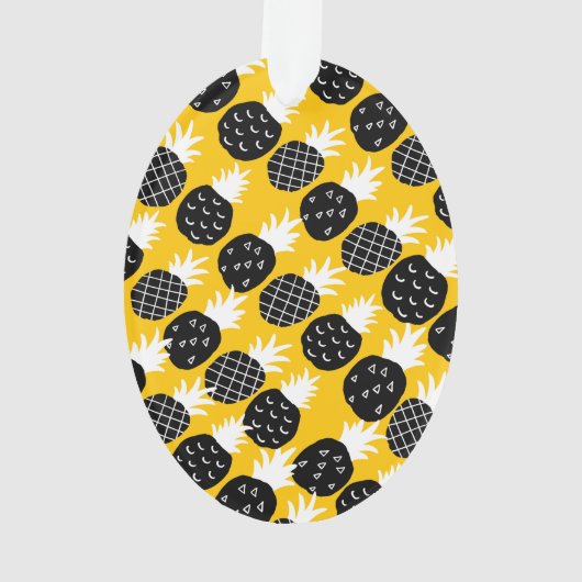 Zwarte anananas ornament (achterkant)
