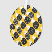 Zwarte anananas ornament (voorkant)