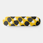 Zwarte anananas persoonlijk skateboard (Horizontaal)