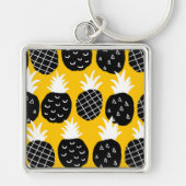 Zwarte anananas sleutelhanger (Voorkant)