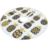 Zwarte ananas: unieke getextureerde set kerstboom rok (Gekanteld)