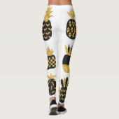 Zwarte ananas: unieke getextureerde set leggings (Achterkant)