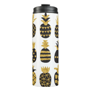 Zwarte ananas: unieke getextureerde set thermosbeker