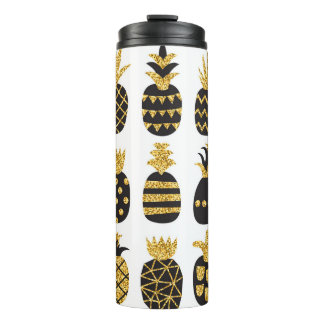 Zwarte ananas: unieke getextureerde set thermosbeker