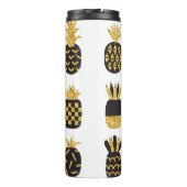 Zwarte ananas: unieke getextureerde set thermosbeker (Achterkant)