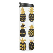 Zwarte ananas: unieke getextureerde set thermosbeker (Geroteerd rechts)
