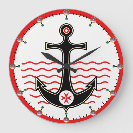 ZWARTE ANCHOR, ST.STEPHEN CROSS, RED WHITE NAU GROTE KLOK (Voorkant)