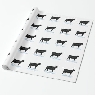Zwarte Angus Cadeaupapier
