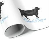 Zwarte Angus Cadeaupapier (Rol Hoek)