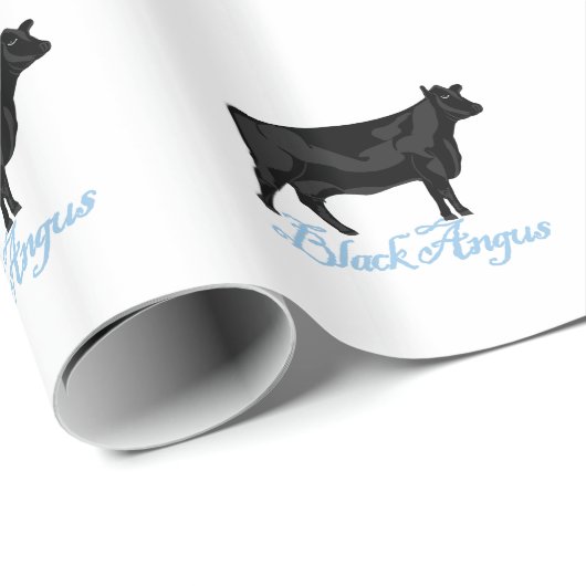 Zwarte Angus Cadeaupapier (Rol Hoek)