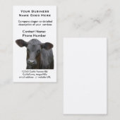 Zwarte Angus Farm of de Producent van het Visitekaartje (Voorkant / Achterkant)