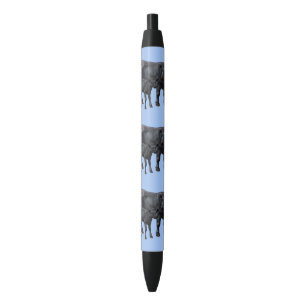 Zwarte Angus-Koe & Cute Calf Inkt Pen