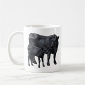 Zwarte Angus-Koe & Cute Calf Koffiemok (Links)