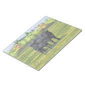 Zwarte Angus-Koe en Cute Calf in zomerperiode Notitieblok (Schuin)