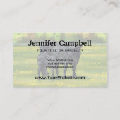 Zwarte Angus-Koe en Cute Calf in zomerperiode Visitekaartje (Achterkant)