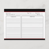 Zwarte Angus-Koeien Briefkaart (Achterkant)