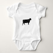 Zwarte Angus Romper (Voorkant)