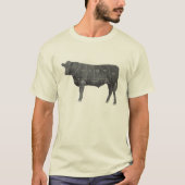 Zwarte Angus T-shirt (Voorkant)