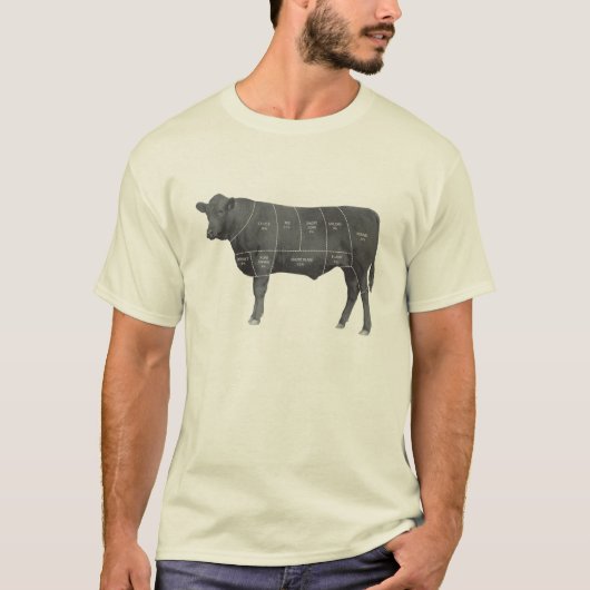 Zwarte Angus T-shirt (Voorkant)