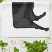 Zwarte Angus Theedoek (Gevouwen)