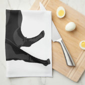 Zwarte Angus Theedoek (Quarter Fold)