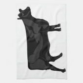 Zwarte Angus Theedoek (Verticaal)