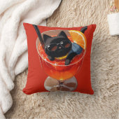ZWARTE ANIME KAT IN EEN GLAS SAP KUSSEN (Deken)
