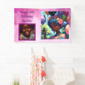  zwarte anime meisje met verjaardag spandoek (Insitu)