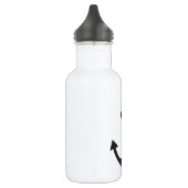 Zwarte Anker Waterfles (Links)