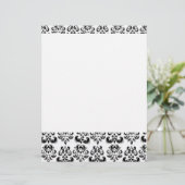 ZWARTE ANS WHITE DAMASK (Staand voorkant)