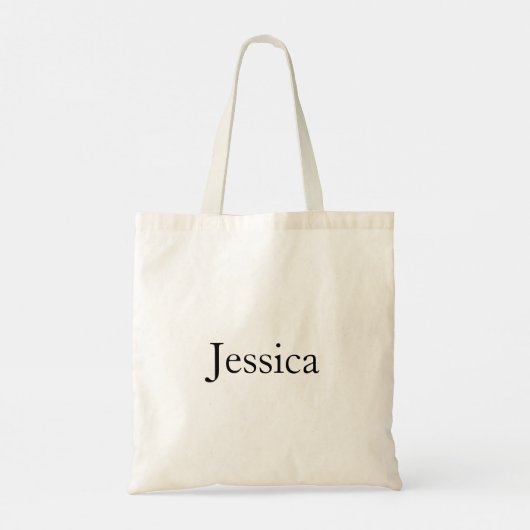 ZWARTE ANTIEK LACE PATROON CUSTOM NAME CANVAS TAS (Achterkant)