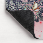 ZWARTE ANTIEK LACE PATROON MUISMAT (Hoek)