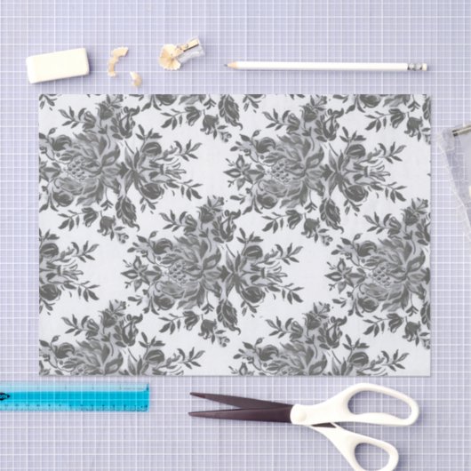 Zwarte Antiek sinaasappel Victoriaans Tissuepapier (Craft)