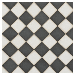 Zwarte & Antiek witte diamanten (kleinschalig) Stof