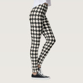 Zwarte & Antiek witte diamanten Leggings (Rechts)