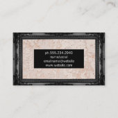 Zwarte Antieke Lijst | Muur Grunge Textuur Visitekaartje (Achterkant)
