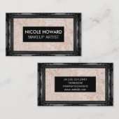 Zwarte Antieke Lijst | Muur Grunge Textuur Visitekaartje (Voorkant / Achterkant)