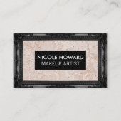 Zwarte Antieke Lijst | Muur Grunge Textuur Visitekaartje (Voorkant)