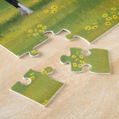 Zwarte appaloosa-paarden in de zomerperiode legpuzzel (Zijkant)