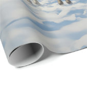 Zwarte Appaloosa paarden op een Boerderij in de wi Cadeaupapier (Rol Hoek)