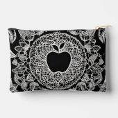 Zwarte appel AI-kunst Etui (Achterkant)
