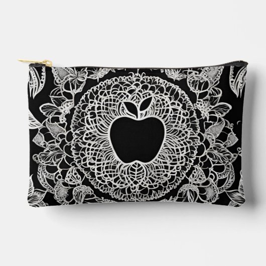 Zwarte appel AI-kunst Etui (Voorkant)